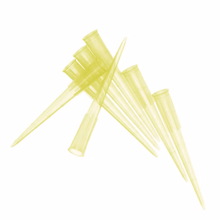 رؤوس ماصة صفراء Yellow Pipette Tips