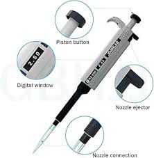 ماصة أوتوماتيكية رقمية Micropipette Laboratory Pipette